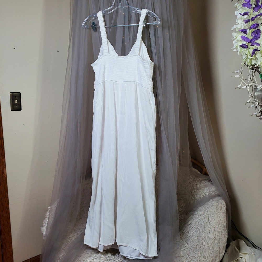 Boho Chic Euro Summer Crochet Maxi Dress Soft Girl Resort Summer Party Size L - Picture 4 of 5